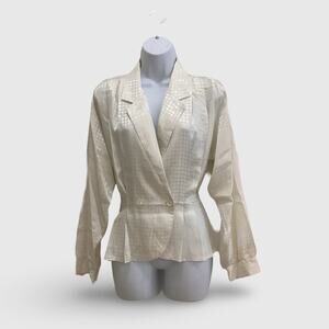 Vintage JL Plum Silky Satin Blouse